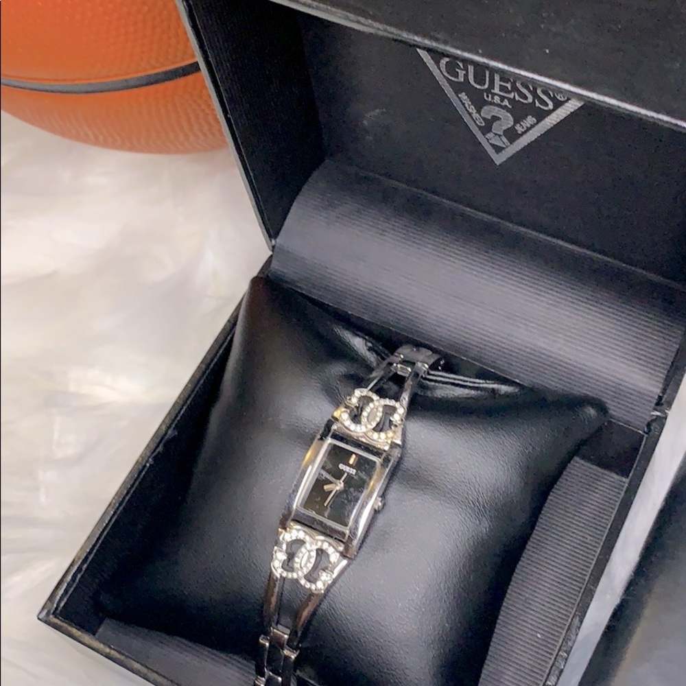 Guess | silver crystal watch